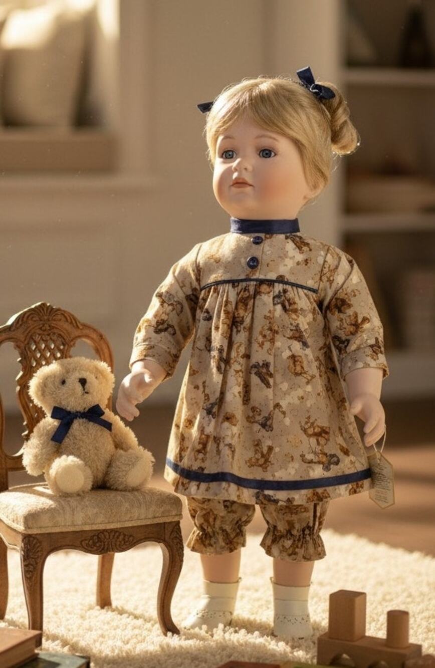 Gustave Wolff Janie 20" Porcelain Doll Wimbledon Collection Original Box COA